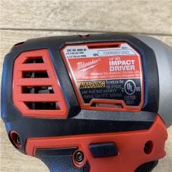 AS-IS Milwaukee 18V Lithium-Ion Cordless 1/4 in. Hex Impact Driver (Tool-Only)