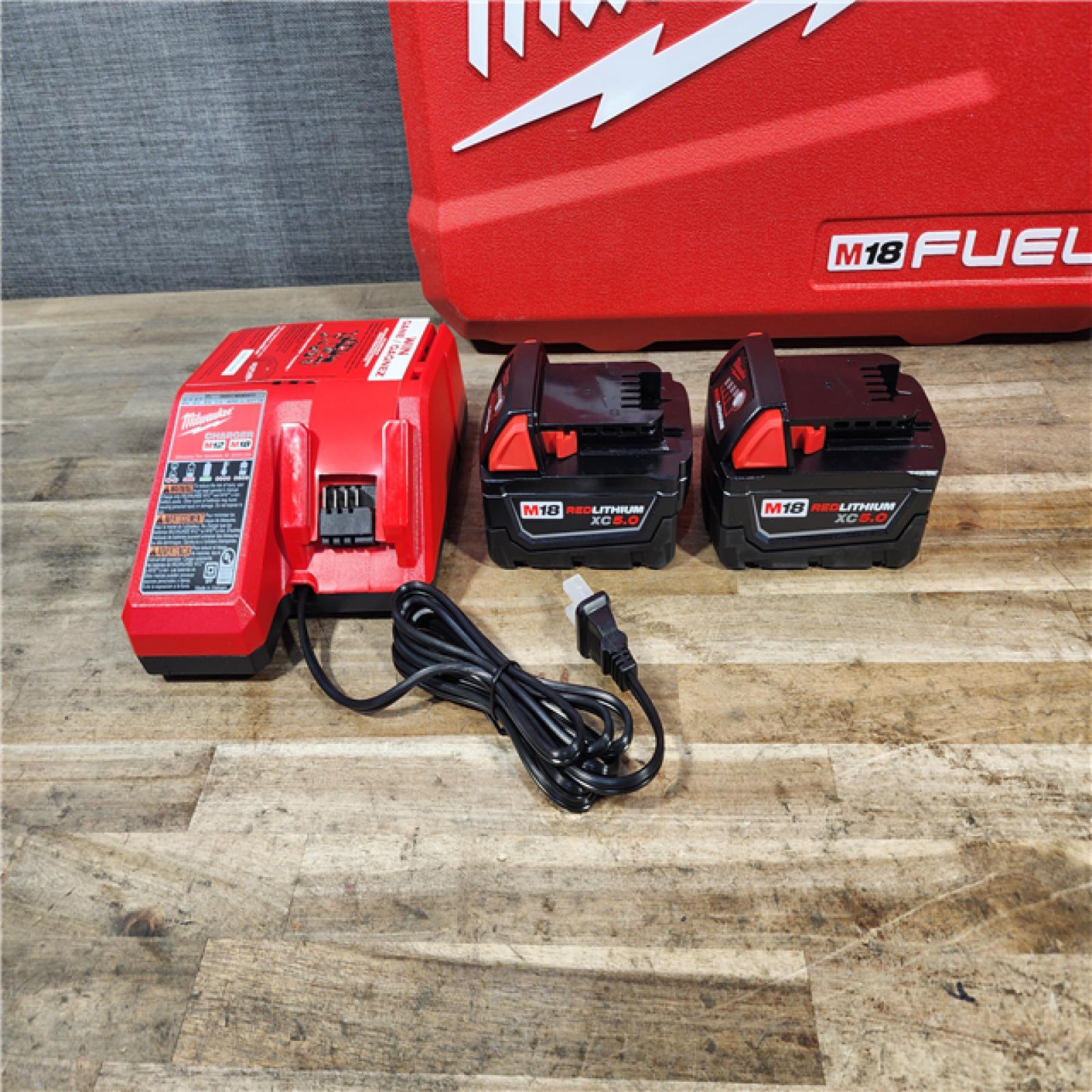 HOUSTON LOCATION - AS-IS (APPEARS LIKE NEW) Milwaukee FUEL 18V Lithium-Ion Brushless Cordless Hammer Drill and Impact Driver Combo Kit