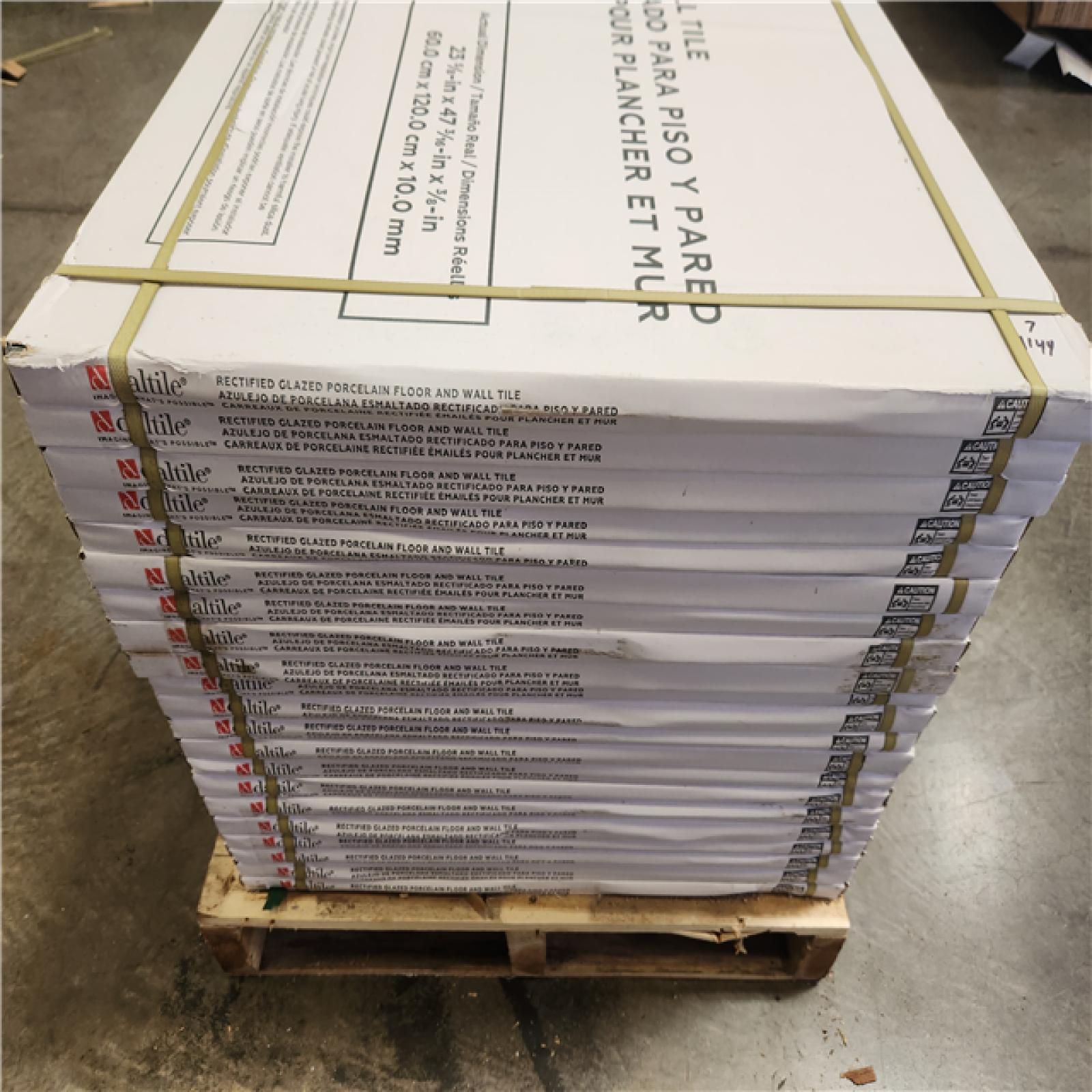 Phoenix NEW Daltile Wenrose Calacatta Topaz 24 in. x 48 in. Polished Porcelain Marble Look Floor and Wall Tile (325 sq. ft./21 case)