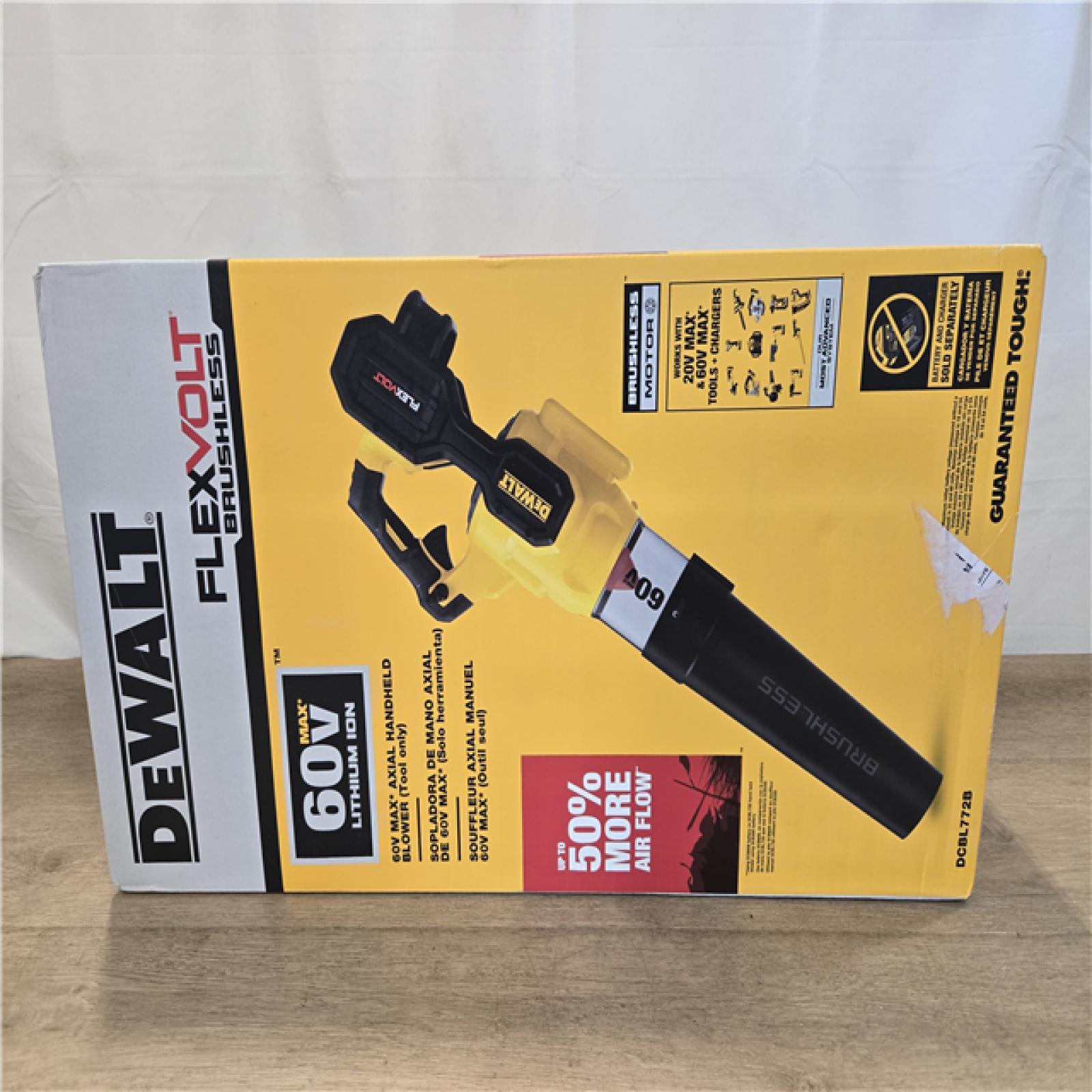 NEW!- DEWALT FLEXVOLT 60V MAX 125 MPH 600 CFM Cordless Blower (Tool Only)