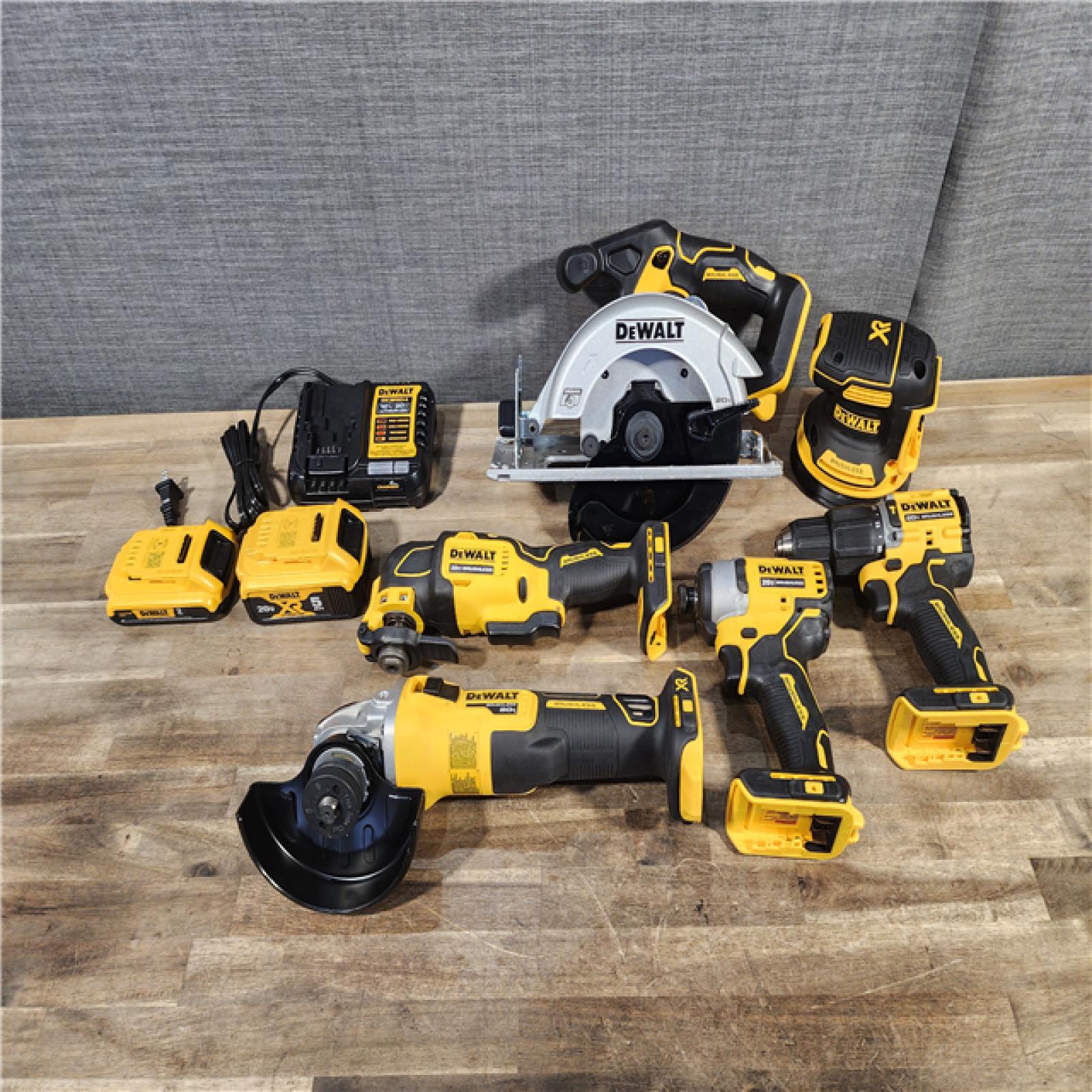 HOUSTON LOCATION - AS-IS Dewalt 20-Volt MAX ToughSystem Lithium-Ion 6-Tool Cordless Combo Kit
