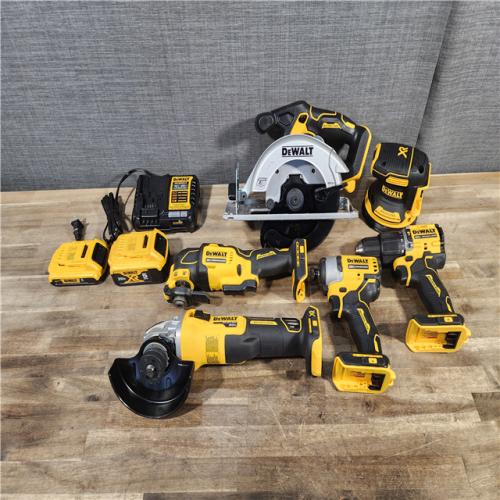 HOUSTON LOCATION - AS-IS Dewalt 20-Volt MAX ToughSystem Lithium-Ion 6-Tool Cordless Combo Kit