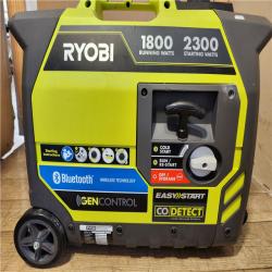 Houston Location - Ryobi 2 300-Watt Recoil Start Bluetooth Super Quiet Gasoline Powered Digital Inverter Generator with CO Shutdown Sensor - Appears IN GOOD Condition