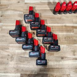 HOUSTON LOCATION - AS-IS MILWAUKEE BATTERY PACK QTY - 15
