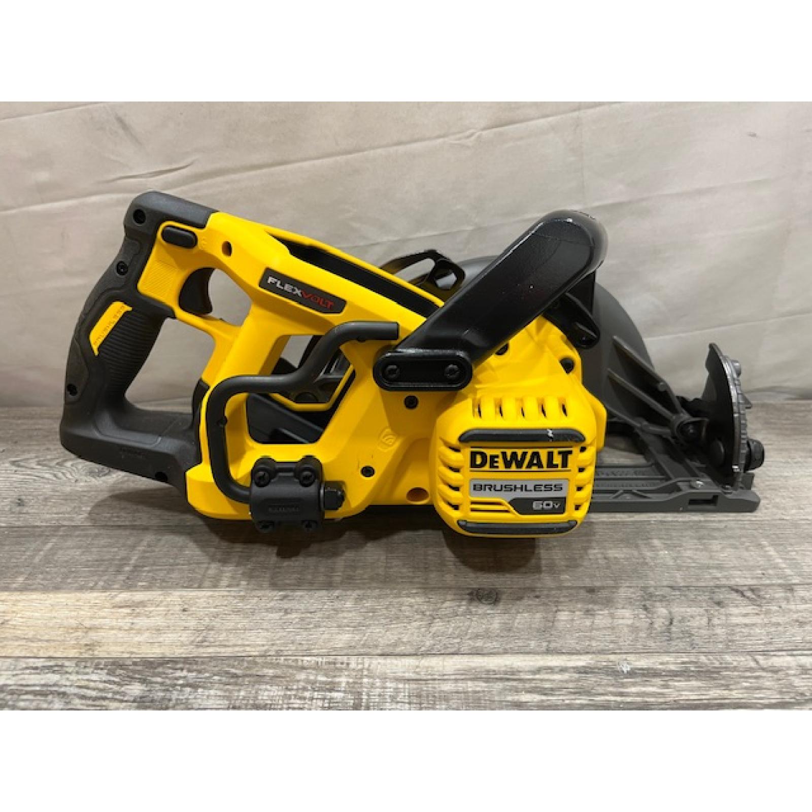 AS-IS DEWALT FLEXVOLT 60V MAX Cordless Brushless 7-1/4 in. Wormdrive Style Circular Saw (Tool Only)