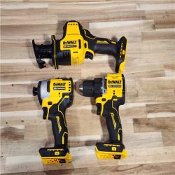 HOUSTON LOCATION - AS-IS DEWALT 3 TOOL COMBO KIT W/ (2) BATTERY & CHARGER