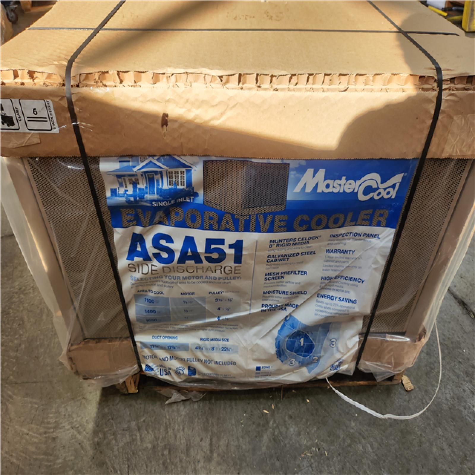 Phoenix NEW MasterCool 5000 CFM Side-Draft Wall/Roof 8 in. Media Evaporative Cooler for 1650 sq. ft. (Motor Not Included) (SEALED)