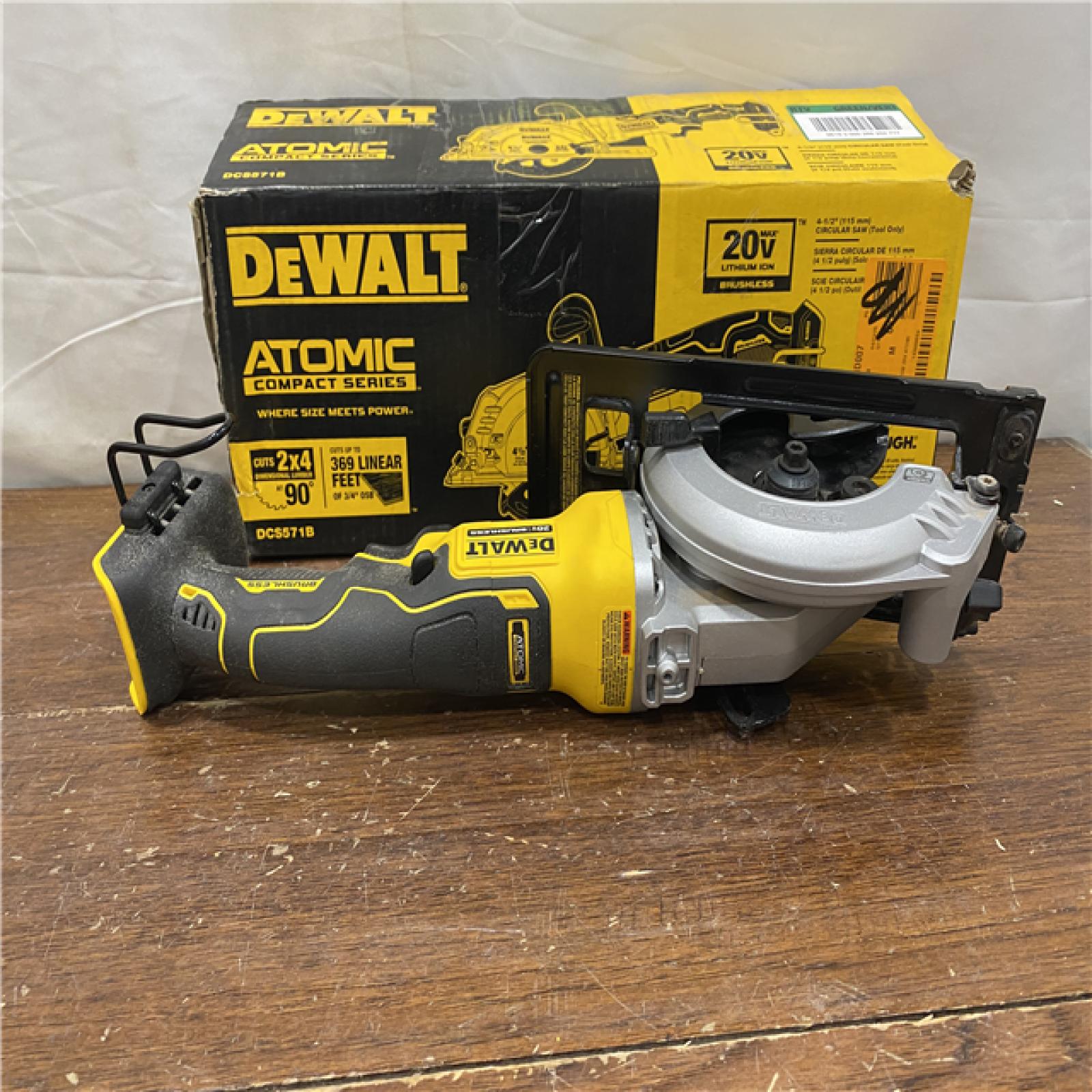AS-IS DEWALT ATOMIC 20V MAX Cordless Brushless 4-1/2 in. Circular Saw (Tool Only)