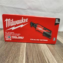 NEW! - Milwaukee M12 12V Lithium-Ion Cordless 3/8 in. Ratchet (Tool-Only)