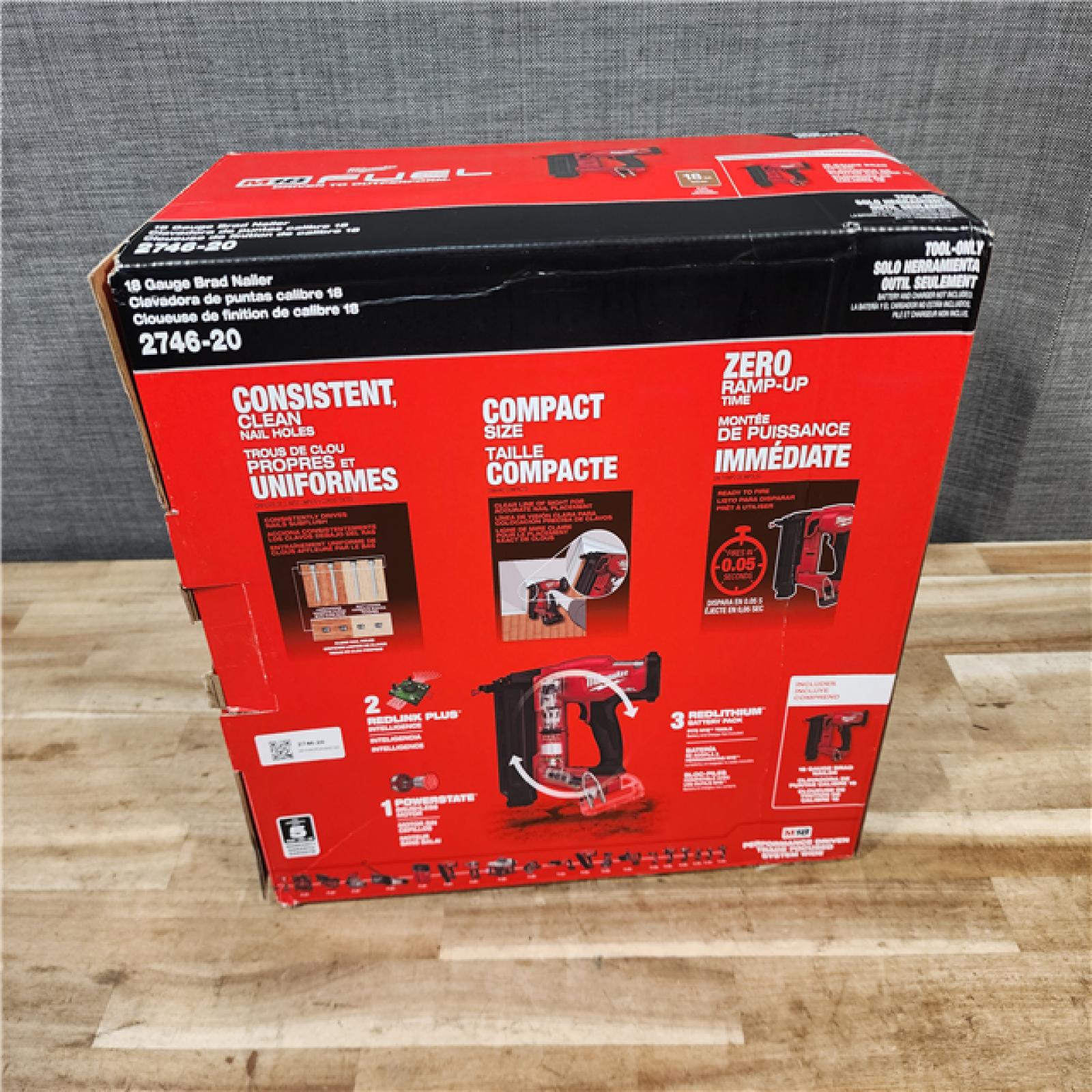 HOUSTON LOCATION - AS-IS (NEW) Milwaukee FUEL 18-Volt Lithium-Ion Brushless Cordless Gen II 18-Gauge Brad Nailer (Tool-Only)
