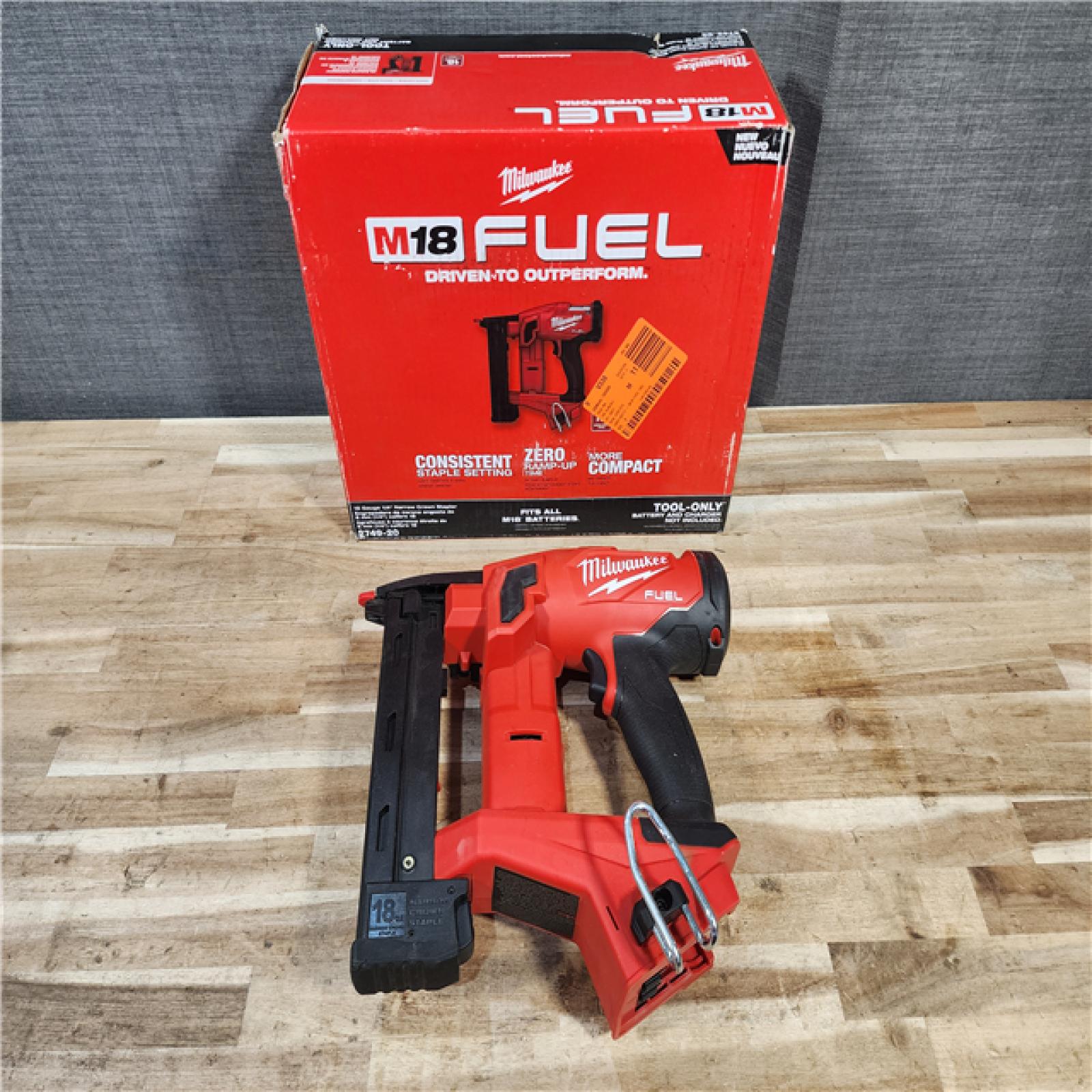 HOUSTON LOCATION - AS-IS Milwaukee FUEL 18-Volt Lithium-Ion Brushless Cordless 18-Gauge 1/4 in. Narrow Crown Stapler (Tool-Only)