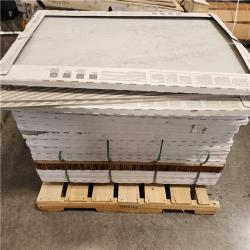 Phoenix AS-IS Daltile Sanbristol White Marvel 24 in. x 48 in. Matte Color Body Porcelain Stone Look Floor and Wall Tile (396 sq. ft. /26 case)