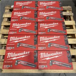 NEW! - MILWAUKEE M12 12V Lithium-Ion 3/8 in. Cordless Right Angle Drill Lithium-Ion Starter Kit - (10 UNITS)