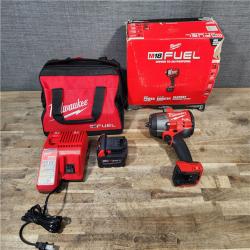 HOUSTON LOCATION - AS-IS Milwaukee M18 1/2 in. Cordless Brushless High Torque Impact Wrench Kit (Battery & Charger)