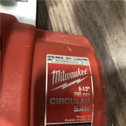 AS-IS Milwaukee M18 18V Lithium-Ion Cordless 6-1/2 in. Circular Saw (Tool-Only)