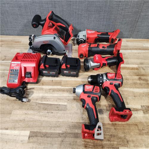 HOUSTON LOCATION - AS - IS Milwaukee 18-Volt Lithium-Ion Cordless (6-Tool) Combo Kit
