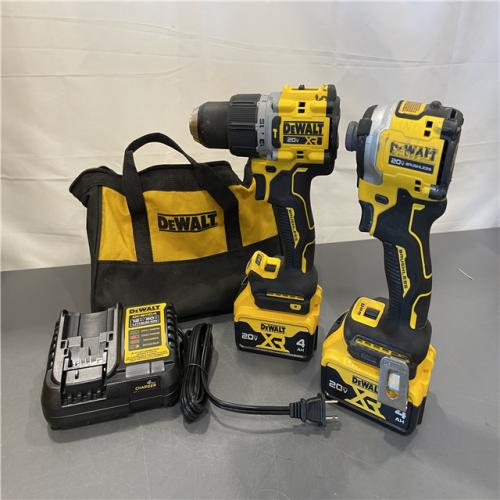 AS-IS - DEWALT 20V MAX XR Hammer Drill and ATOMIC Impact Driver 2 Tool Cordless Combo Kit