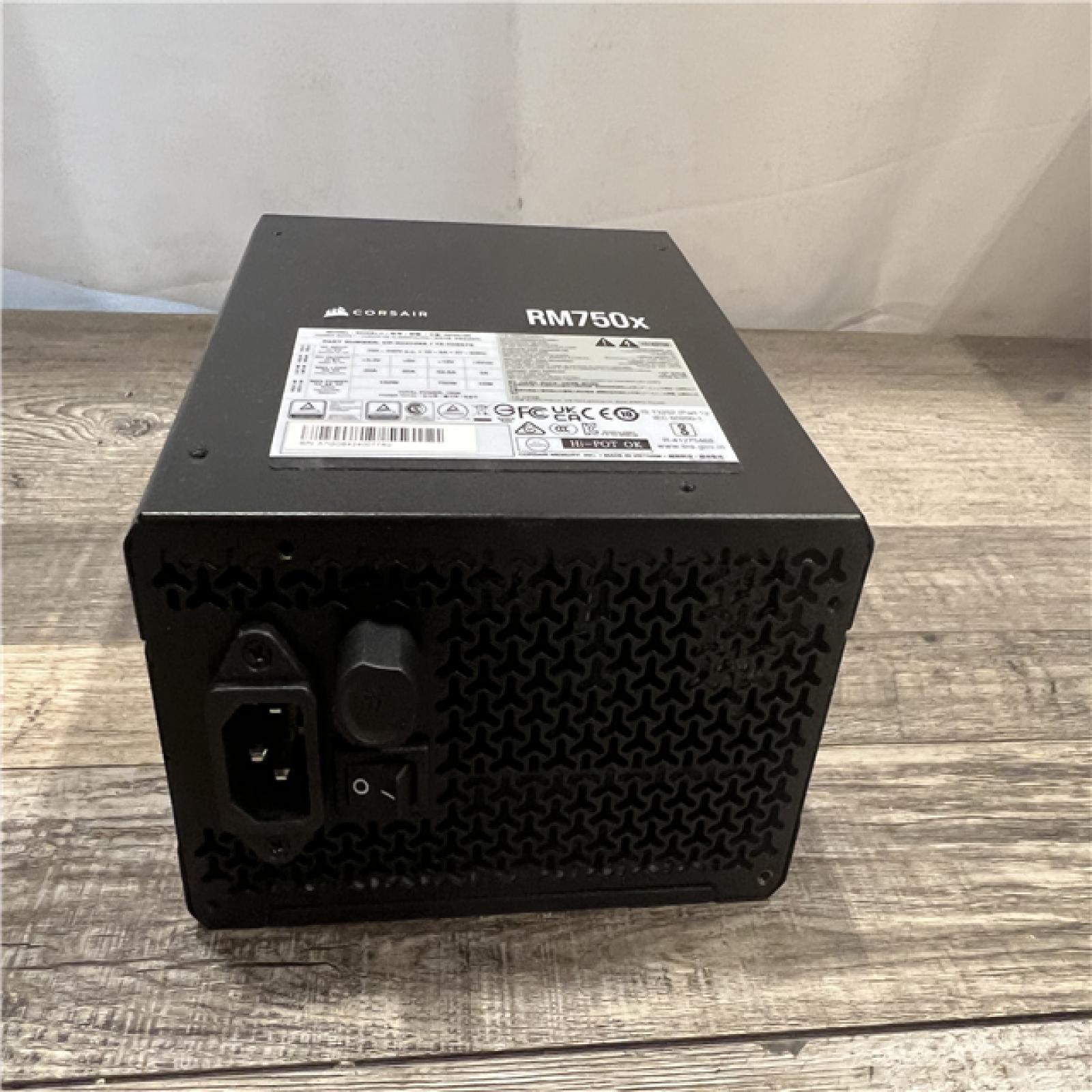AS-IS CORSAIR RMx Series RM750x ATX Power Supply - Fully Modular - ATX 3.1 - PCIe 5.1 - Cybenetics Gold - Low-Noise - Japanese Capacitors - 750 Watts