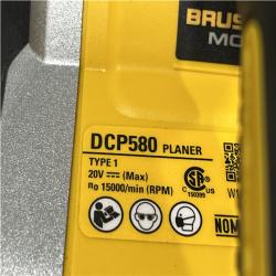 AS-IS DEWALT 20V MAX XR Cordless Brushless 3-1/4 in. Planer (Tool Only)