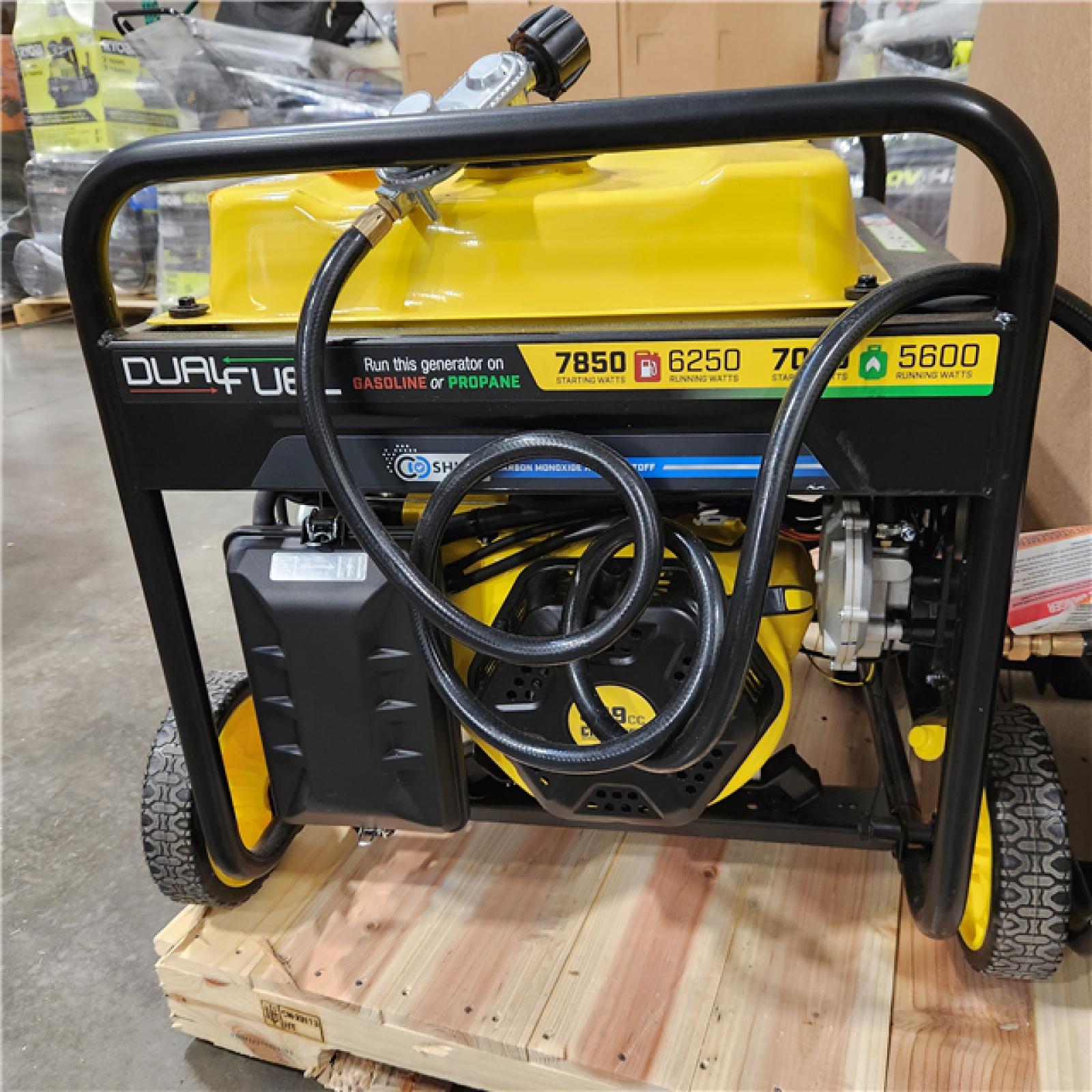 Dallas Location - As-Is Champion 201463 7850W Dual Fuel Generator