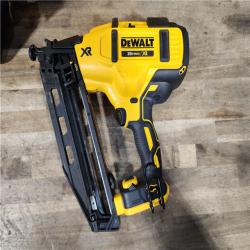 HOUSTON LOCATION - AS-IS DeWalt 20V 16 Gauge Cordless Angled Finish Nailer Kit W/ 2Ah Battery
