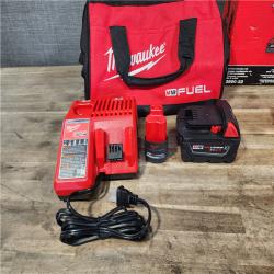 HOUSTON LOCATION - AS-IS M18 FUEL 18V Cordless Mid Torque 1/2 in. Impact Wrench W/ M12 FUEL 3/8 in. Ratchet & Battery/Charger Combo Kit