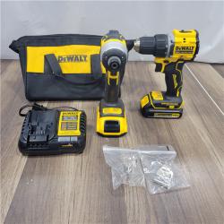 AS-IS Dewalt 20V MAX ATOMIC Brushless Compact Lithium-Ion 1/2 in. Cordless Drill Driver and 1/4 in. Impact Driver Combo Kit with 2 Batteries 2 Ah