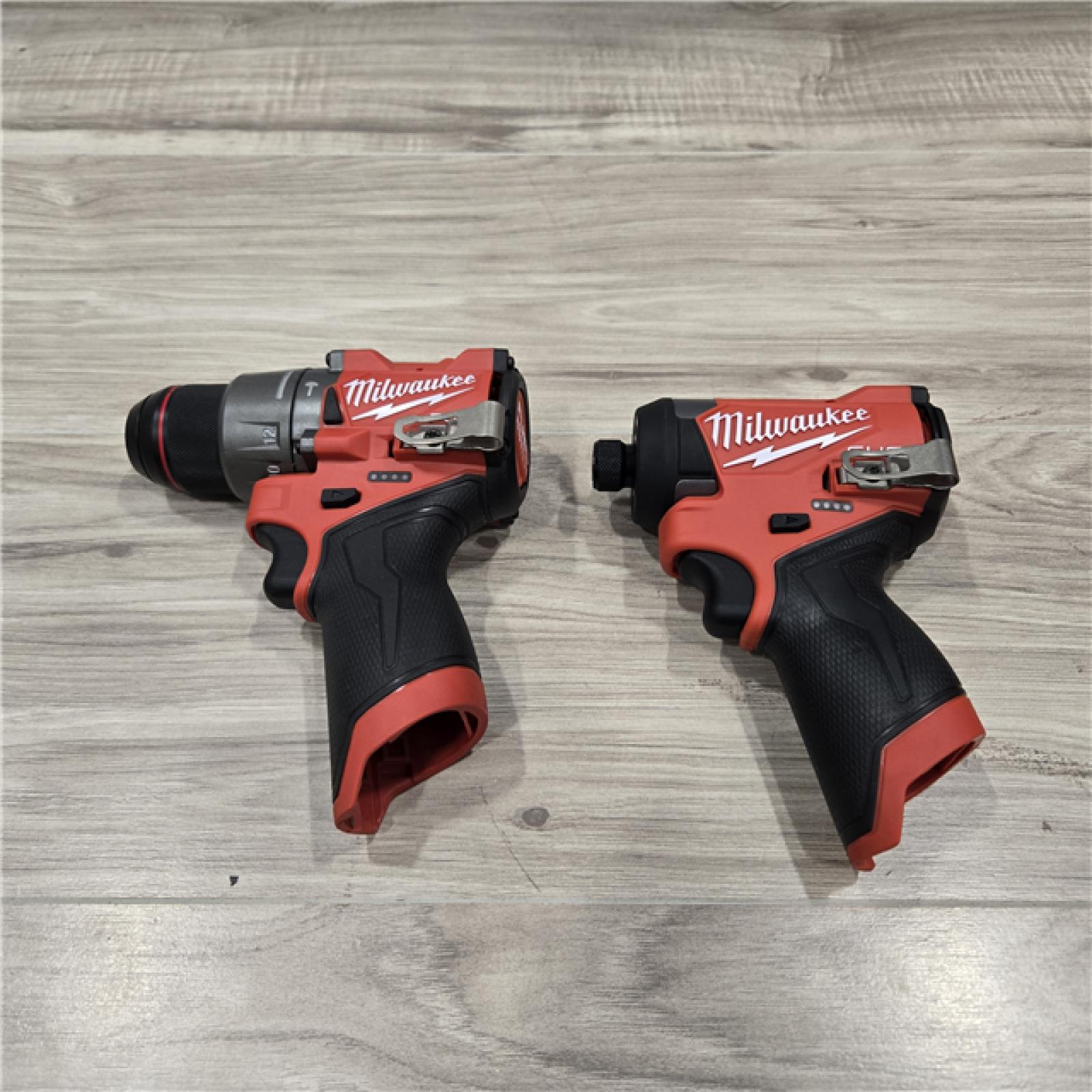 LIKE NEW! - Milwaukee 3497-22 12V Brushless Hammer Drill and Impact Driver Combo Kit