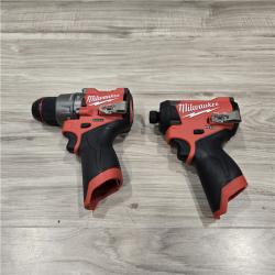LIKE NEW! - Milwaukee 3497-22 12V Brushless Hammer Drill and Impact Driver Combo Kit