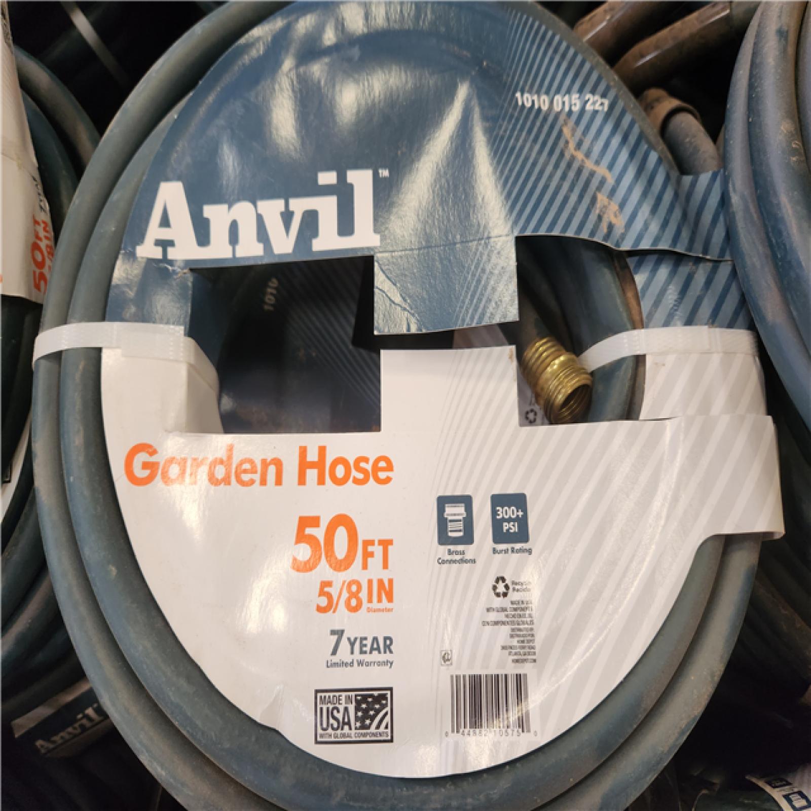 Phoenix NEW Anvil 5/8 in. Dia x 50 ft. Standard Duty Green Garden Hose Pallet 83-Hoses (Retail Value: $30 Each)