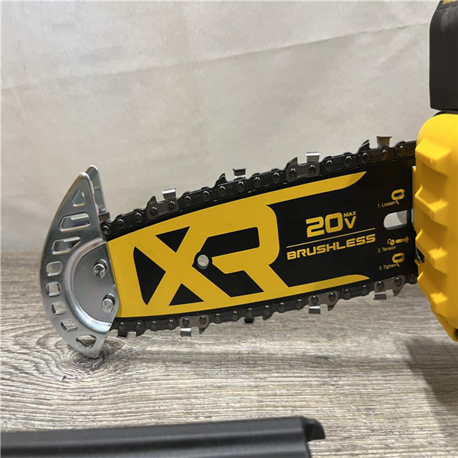 AS-IS DEWALT 20V MAX 8 in. Brushless Cordless Battery Powered Pruning Chainsaw (Tool Only)