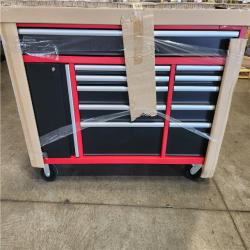Phoenix LIKE NEW Milwaukee High Capacity 61 in. W x 22.1 in D 11-Drawer Mobile Workbench Cabinet with Solid Wood Top and Pegboard