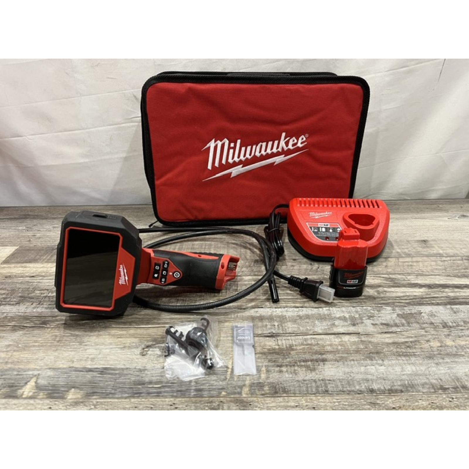 AS-IS Milwaukee 12V Lithium-Ion Cordless M-SPECTOR 360-Degree 4 ft. Inspection Camera Kit
