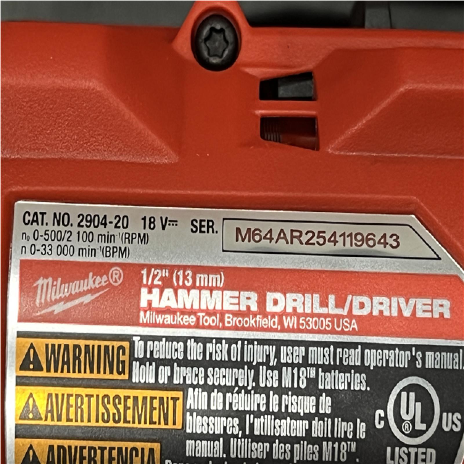 AS-IS Milwaukee FUEL 18V Lithium-Ion Brushless Cordless Hammer Drill and Impact Driver Combo Kit