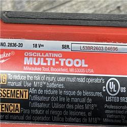 AS-IS Milwaukee FUEL 18V Lithium-Ion Cordless Brushless Oscillating Multi-Tool (Tool-Only)