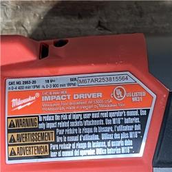 Houston Location AS-IS Milwaukee FUEL 18V Lithium-Ion Brushless Cordless 1/4 in. Hex Impact Driver (Tool-Only)