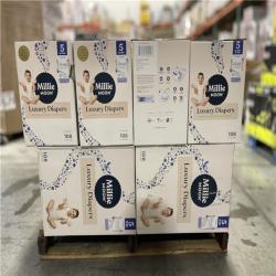 DALLAS LOCATION - Millie Moon Luxury Disposable Diapers - Size 5 - (108ct PER CASE) PALLET-(20 CASES)