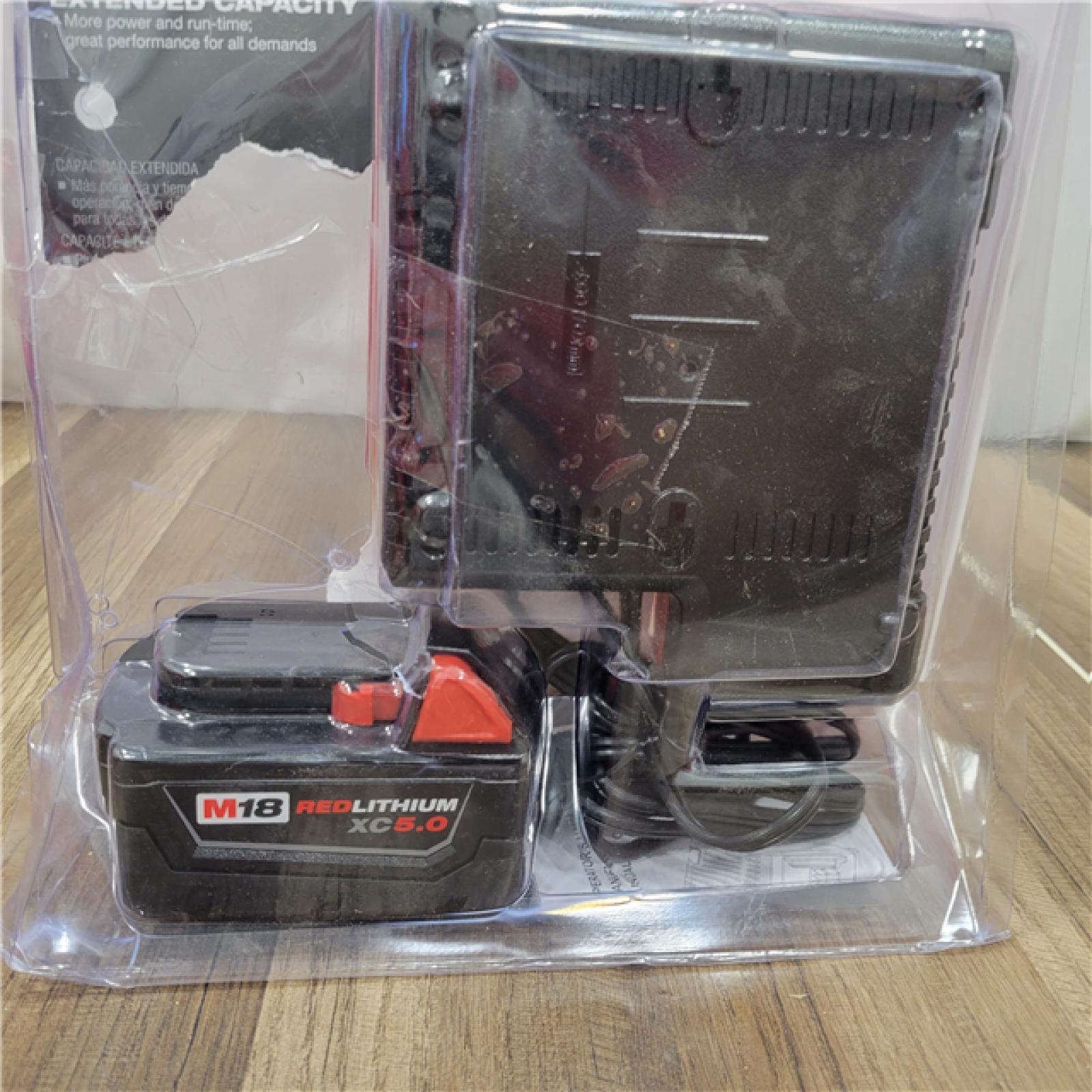 AS-IS Milwaukee M18 18-Volt Lithium-Ion XC Battery Starter Kit