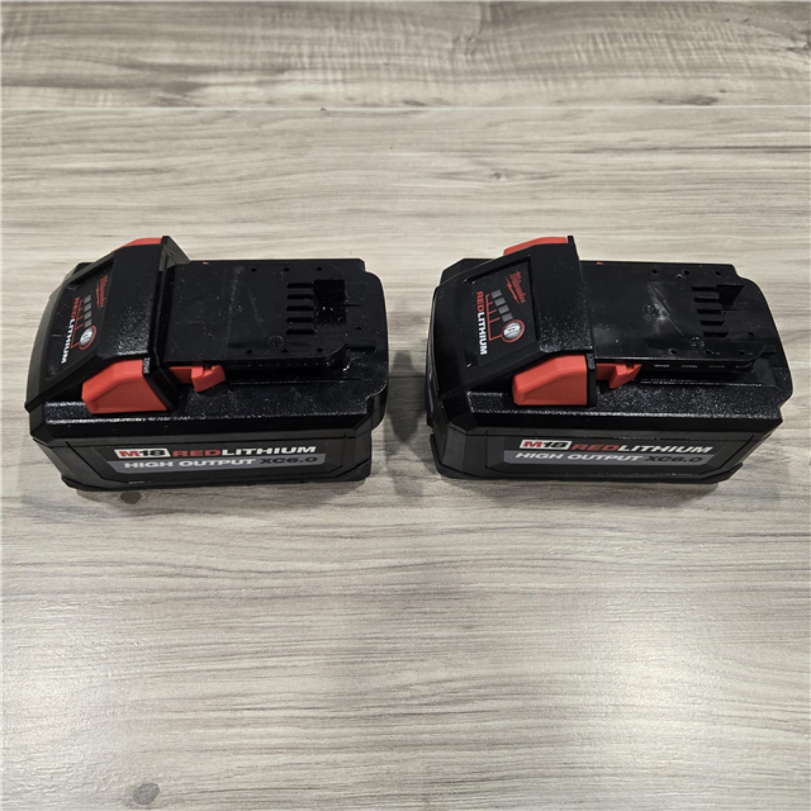 AS-IS Milwaukee 18-Volt Lithium-Ion High Output Starter Kit with Two 6.0 Ah Battery and Charger
