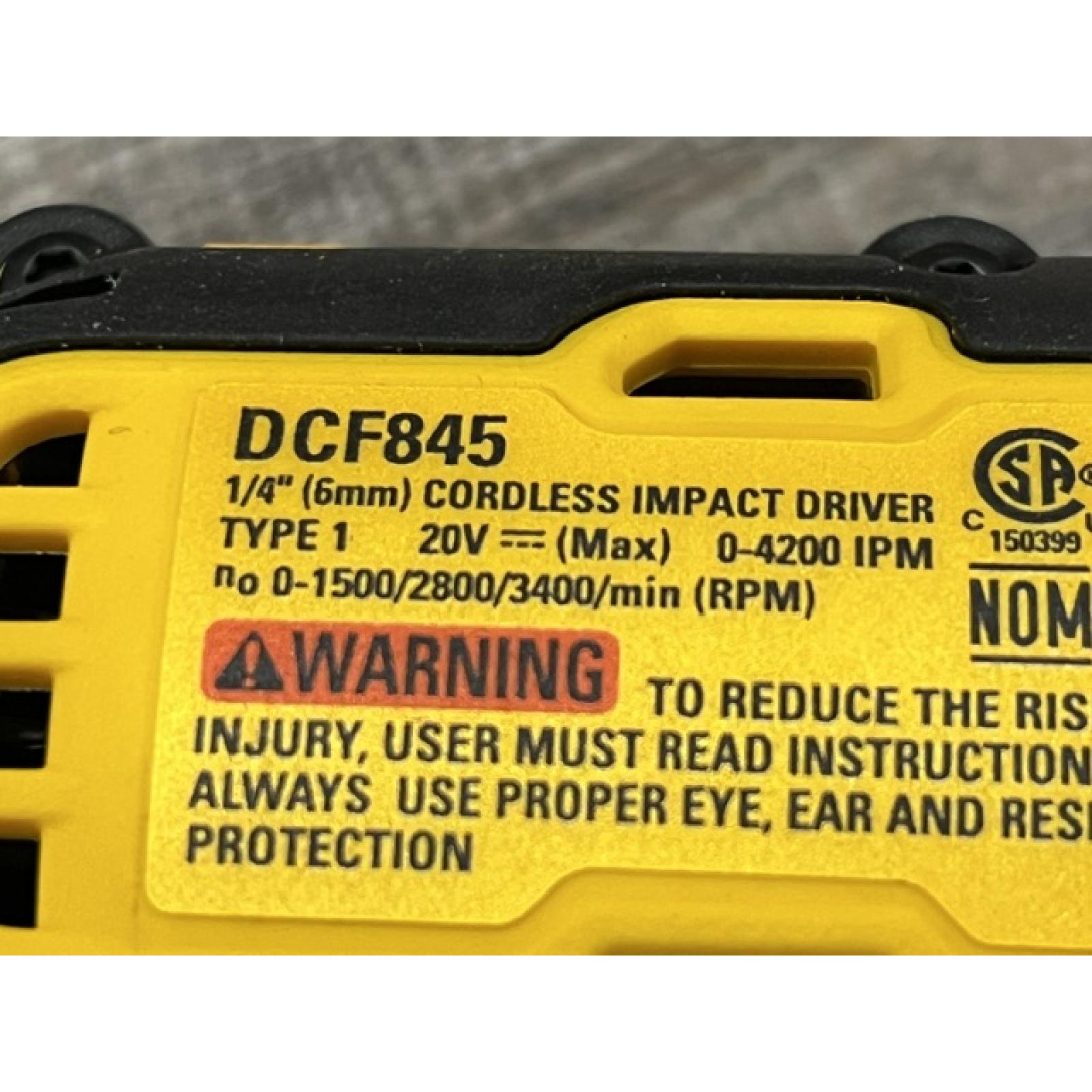 AS-IS DEWALT 20-Volt Maximum XR Lithium-Ion Cordless Brushless 1/4 in. 3-Speed Impact Driver Kit