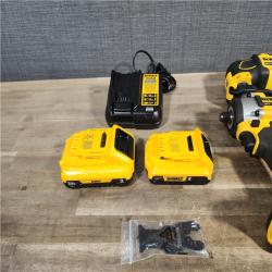 HOUSTON LOCATION - AS-IS DEWALT 4 TOOL COMBO KIT W/ (2) BATTERY & CHARGER
