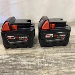 AS-IS Milwaukee 18-Volt Lithium-Ion XC Starter Kit with Two 5.0Ah Batteries and Charger