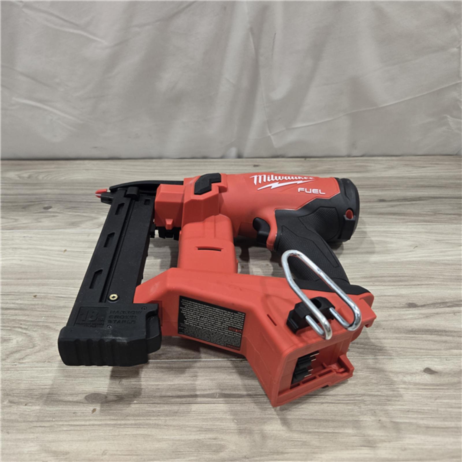 AS-IS MILWAUKEE FUEL 18V Cordless 18-Gauge 1/4 in. Narrow Crown Stapler (Tool-Only)