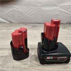 LIKE NEW! - Milwaukee M12 12V 4.0 Ah and 2.0 Ah Battery Packs and Charger Starter Kit (48-59-2424)