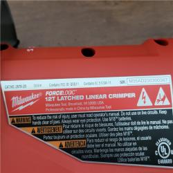 California NEW Milwaukee M18 12T Latched Linear Crimper Kit  Includes (2) Batteries  Charger & Bag