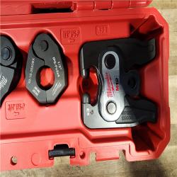 HOUSTON LOCATION - AS-IS MILWAUKEE 1/2 in. - 1 in. IPS-P Pivoting Press Ring Kit for M12 FORCE LOGIC Press Tool