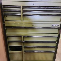Phoenix Husky Heavy Duty 52 in. W 15-Drawer Matte Army Green Rolling Tool Cabinet