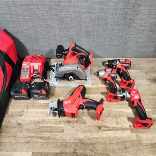 HOUSTON LOCATION - AS-IS Milwaukee 18-Volt Lithium-Ion Cordless (5-Tool) Combo Kit