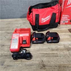 HOUSTON LOCATION - AS-IS Milwaukee 18V Cordless Brushed 2-Tool Drill/Driver and Impact Driver Kit