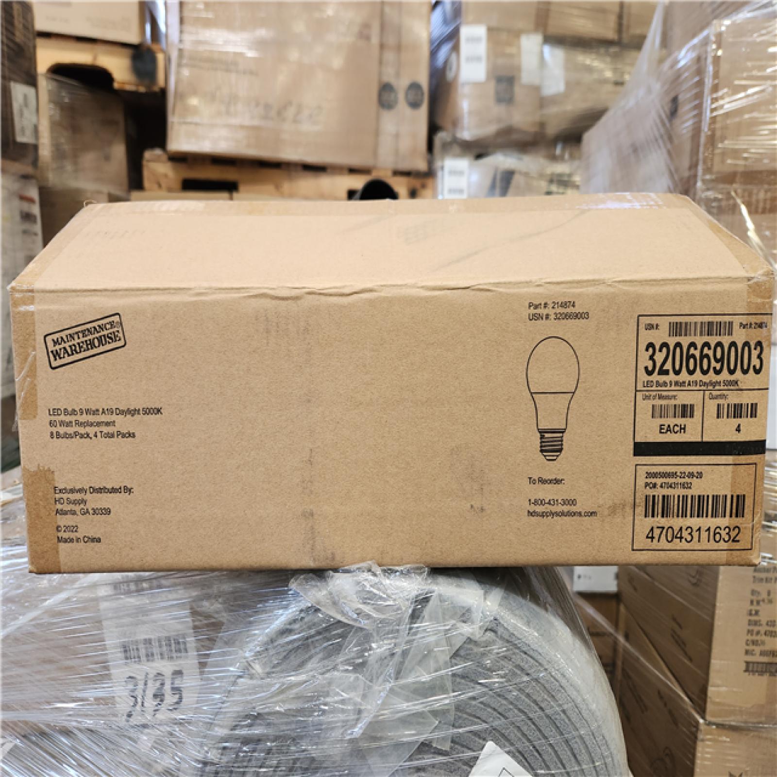 Phoenix Location NEW LED Bulb A19 5000K, 60 Watt Replacement 120V 840 Lumens 8 Bulbs/Pack (108 Packs)